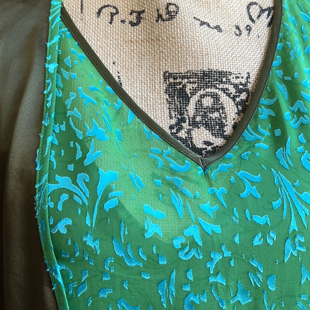 FLESH AND BONE Burnt Silk Dress and Jacket. Vintage